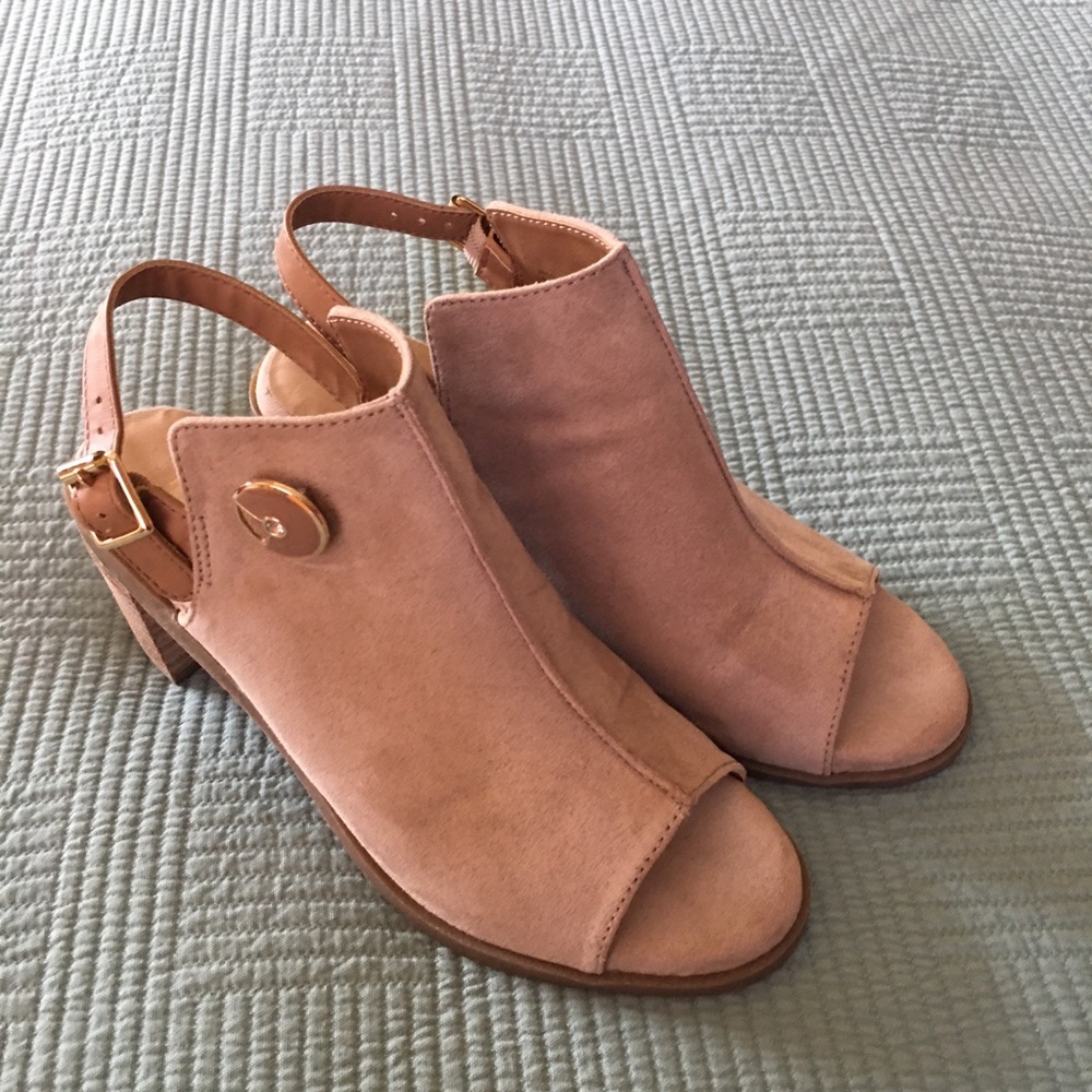 Lindsay Phillips “Angela” Peep Toe sandal sz 7 changeable pop on